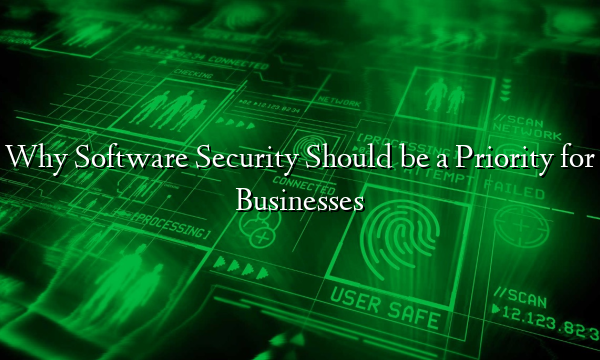 Why Software Security Should be a Priority for Businesses
